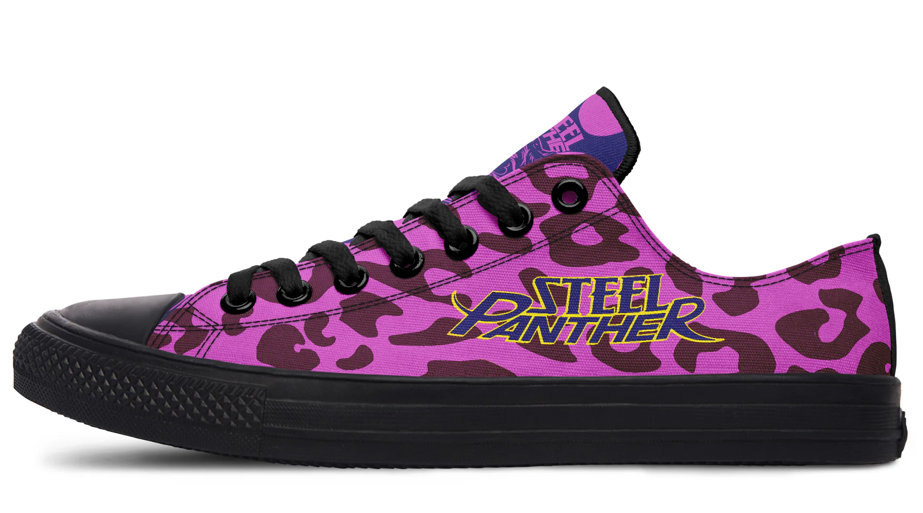 Low Top Purple Pink Leopard Pattern